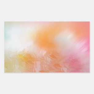Sticker Rectangulaire Modèle coloré abstrait rose rouge jaune bleu