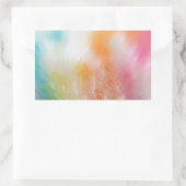 Sticker Rectangulaire Modèle coloré abstrait tendance rose rouge jaune (Sac)