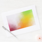 Sticker Rectangulaire Modèle de couleur abstrait rouge jaune (Enveloppe)