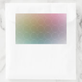 Sticker Rectangulaire Modèle élégant vierge coloré moderne tendance (Sac)