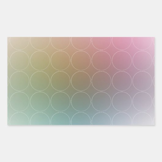 Sticker Rectangulaire Modèle élégant vierge coloré moderne tendance (Devant)