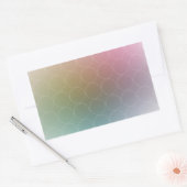 Sticker Rectangulaire Modèle élégant vierge coloré moderne tendance (Enveloppe)