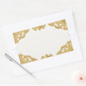 Sticker rectangulaire Modèle Faux Foil Gold (Enveloppe)