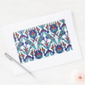 Sticker Rectangulaire Modèle floral turc Iznik (Enveloppe)