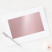 Sticker Rectangulaire Modèle moderne vierge élégant tendance or rose (Enveloppe)