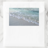 Sticker Rectangulaire Modèle noir de la mer des Maldives (Sac)