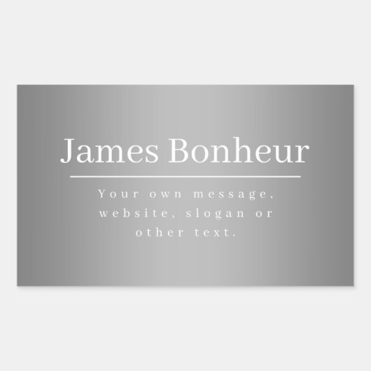 Sticker Rectangulaire Modèle promotionnel modifiable pour les entreprise (Devant)