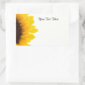 Sticker Rectangulaire Modèle tournesol (Sac)