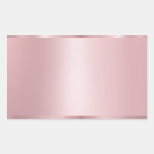 Sticker Rectangulaire Modèle vide élégant moderne or rose tendance (Devant)
