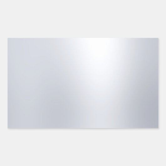 Sticker Rectangulaire Modèle vierge argenté faux aspect glamour élégant (Devant)