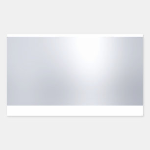 Sticker Rectangulaire Modèle vierge argenté faux glamour élégant
