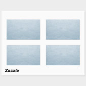 Sticker Rectangulaire Modèle vierge bleu clair brillant ajouter tout tex (Feuille)