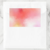 Sticker Rectangulaire Modèle vierge d'art abstrait rose rouge orange jau (Sac)