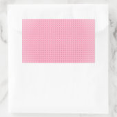 Sticker Rectangulaire Modèle vierge personnalisé rose tendre tendance (Sac)