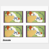 Sticker Rectangulaire Modélisation du sable (Feuille)