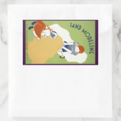 Sticker Rectangulaire Modélisation du sable (Sac)