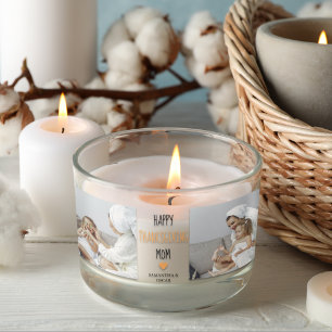 Sticker Rectangulaire Modern Collage Photo Bon thanksgiving Maman