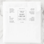 Sticker Rectangulaire Modern Simple 4OZ Cosmetic Bottle Wraparound Label (Sac)