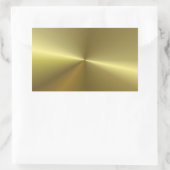Sticker Rectangulaire Moderne Aspect Métallisé Tendance Doré Faux Vierge (Sac)