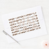 Sticker Rectangulaire Moderne Happy Kwanzaa (Enveloppe)