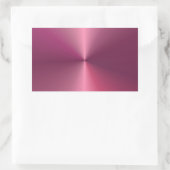 Sticker Rectangulaire Moderne Look Métalisé Tendance Élégant Rose Clair (Sac)