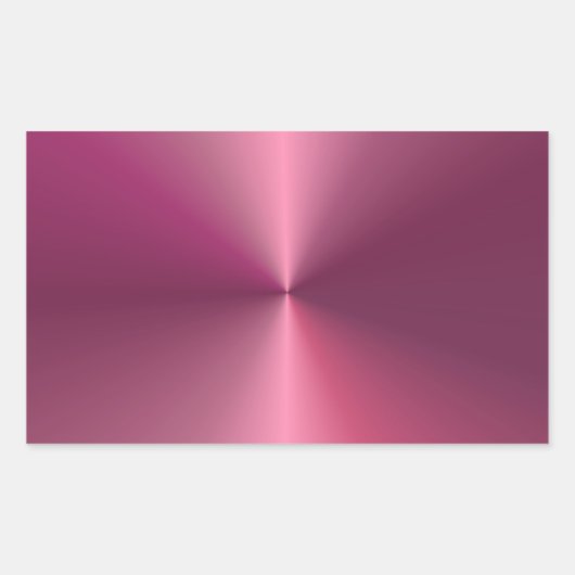 Sticker Rectangulaire Moderne Look Métalisé Tendance Élégant Rose Clair (Devant)