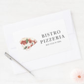 Sticker Rectangulaire Moderne Meilleure pizza dans la ville professionne (Enveloppe)
