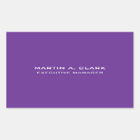 Moderne minimaliste Plain Élégant Royal Purple