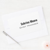 Sticker Rectangulaire Moderne minimaliste professionnel simple (Enveloppe)