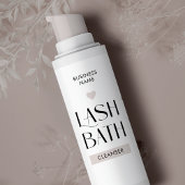 Sticker Rectangulaire Moderne Simple Lash Extensions Beige Nettoyant