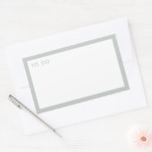 Sticker Rectangulaire Moderne Vert Sage Minimal À Faire Planificateur (Enveloppe)