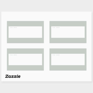 Sticker Rectangulaire Moderne Vert Sage Minimal À Faire Planificateur