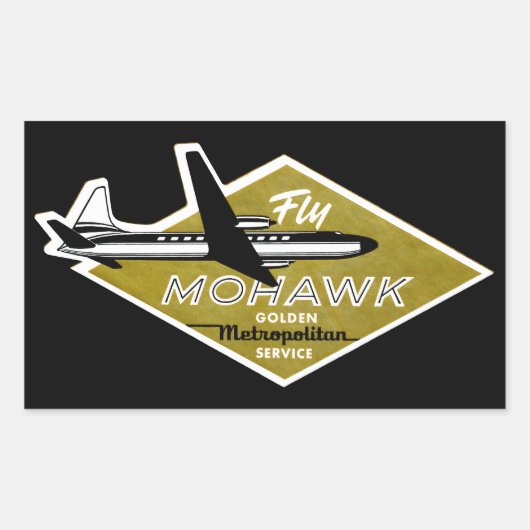 Sticker Rectangulaire Mohawk Airlines II 1960 (Devant)