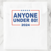 Sticker Rectangulaire Moins de 80 ans (Sac)