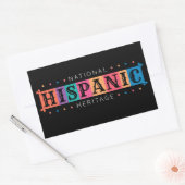 Sticker Rectangulaire Mois du patrimoine hispanique national - Graphique (Enveloppe)
