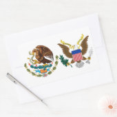 Sticker Rectangulaire Mois national du patrimoine hispanique - Aigles (Enveloppe)