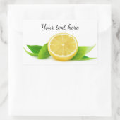 Sticker Rectangulaire Moitié de citron (Sac)