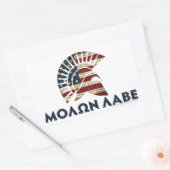 Sticker Rectangulaire Molon Labe ! (Enveloppe)