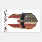 Sticker Rectangulaire Molon Labe (Devant)
