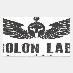 Sticker Rectangulaire Molon Labe