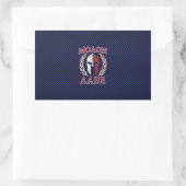 Sticker Rectangulaire Molon Labe Spartan Warrior Style fibre de carbone (Sac)