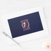 Sticker Rectangulaire Molon Labe Spartan Warrior Style fibre de carbone (Enveloppe)