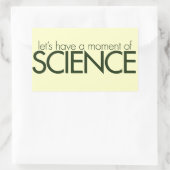 Sticker Rectangulaire Moment de la science (Sac)
