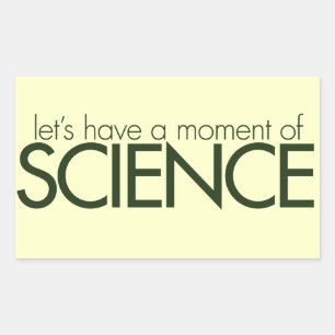 Sticker Rectangulaire Moment de la science
