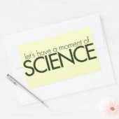 Sticker Rectangulaire Moment de la science (Enveloppe)