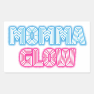Sticker Rectangulaire Momma Glow