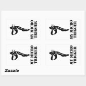 Sticker Rectangulaire Mon micro-déclencheur (Feuille)