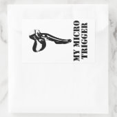 Sticker Rectangulaire Mon micro-déclencheur (Sac)