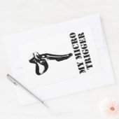 Sticker Rectangulaire Mon micro-déclencheur (Enveloppe)