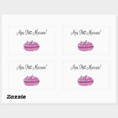 Sticker Rectangulaire Mon Petit Macaron (Feuille)